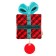 Toy - srypton with a “New Year's gift” teething, gift packaging, crumb I