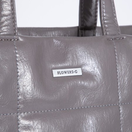 Luggage bag, external pocket, long belt, gray color-3