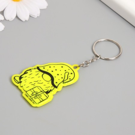 Browler plastic reflective "Gnomic with a gift" 5.5x3.8 cm-1