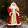 Santa Claus "in a red belted fur coat, with gifts" 45x23 cm