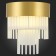 Sconces st. SL1352.201.01. Aversa. 1x40 W, E14, 26x30 cm, golden color