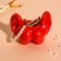 Interior subject "ass with ears" 8x10 cm red