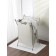 Axentia linen basket, chrome with beige bag, polyester, 44x72x34 cm, 57 liters