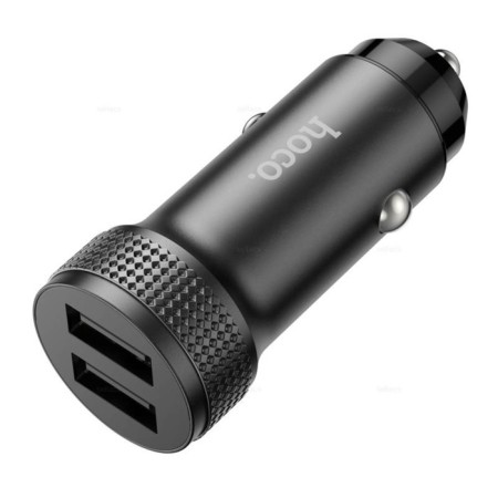 Hoco Z49, 2 USB, 2.4 A, black car-1