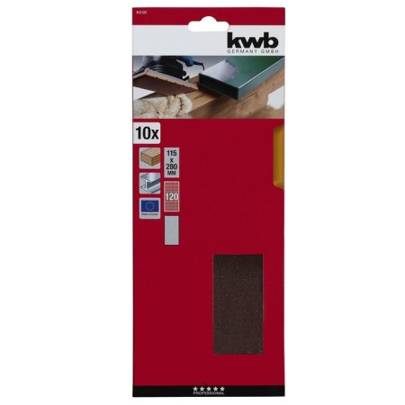 Grinding sheet KWB, 115x280 mm, K120, aluminum oxide-1
