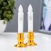Night of the "candle" LED from 3xlr44 batteries 3,6x3.6x13 cm