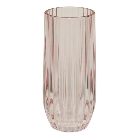 Decorative vase made of embossed glass, 105 × 105 × 235 mm, flood color-2