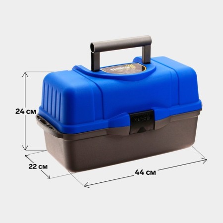 Fish -shaped fishing box, blue