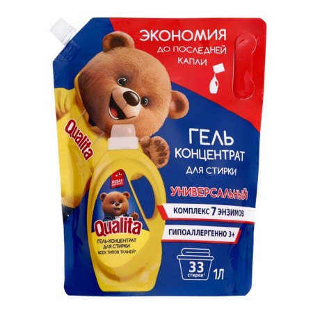 Liquid for washing Qualita, gel, universal, 1 liter