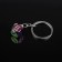 Cartage keychain, cube, metal, mother -of -pearl