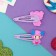 Invisibility for hair "Abel" (set 2 pcs) Girl with bows, 5 cm, lilac