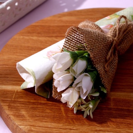 Set for decoration: Topper "Happy Birthday" 1 pc, a ring for napkins 1 pc, mix-8