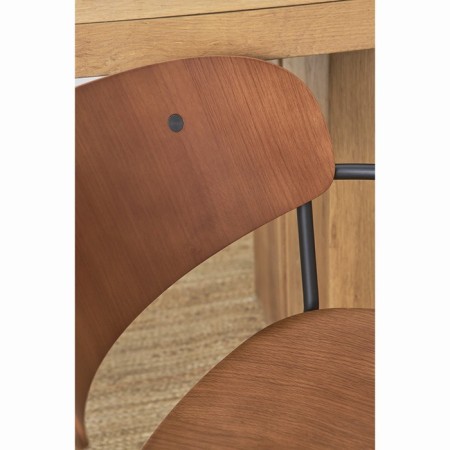 Chair with armrests TorFrid, 550 × 520 × 770 mm, nut color-3
