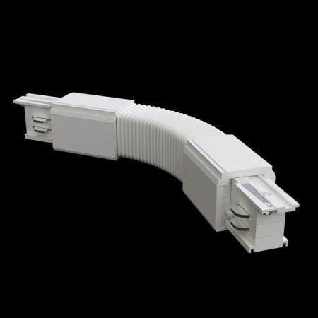 The Connector is flexible for the Technical Tracf-31W overhead track system, 24,2x3.3.2 cm, white color-2