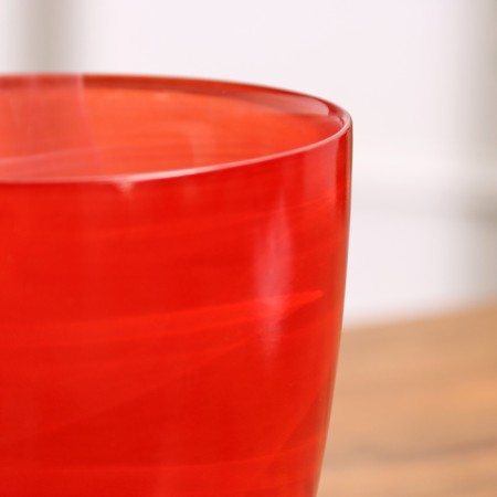 Flower pot with pallet No. 3 "Aleb" Rubin, 1 liter-2