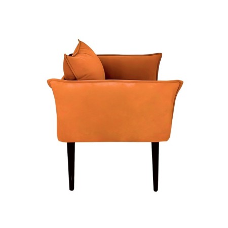 The Naples chair, without a mechanism, velor, color orange color-1