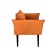 The Naples chair, without a mechanism, velor, color orange color