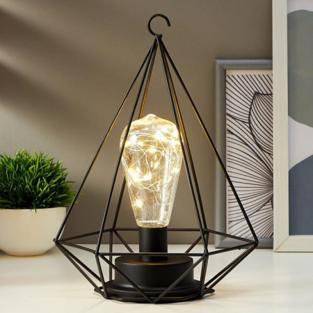 Nightlight 16126/1 LED from batteries 3haa black 17.5x19.5x28 cm Risalux