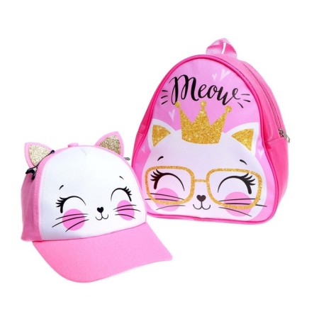 Children's set "Kisonka", backpack 21x25 cm, cap 52-56 cm-9