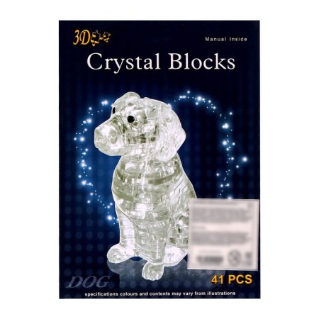Puzzle 3D Crystalline "Spaniel", 41 details, Mix color-5
