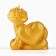 New Year's candle "Snake Milashka", for the New Year, Golden, 69 x 61 x 36