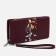 Women's wallet with lightning, burgundy color