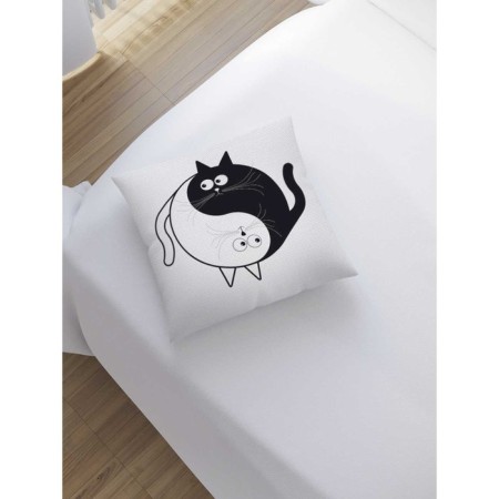 Pillowess decorative "Balance of cats", on a zipper, size 45x45 cm-1