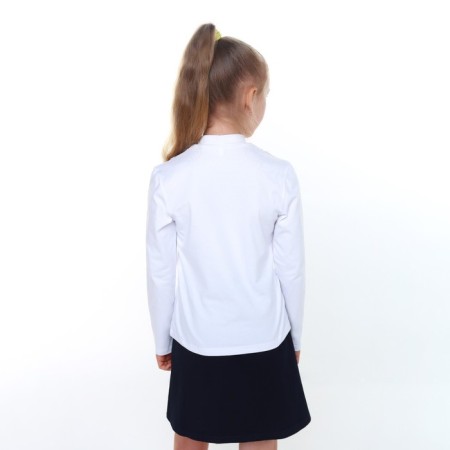School blouse for a girl, white color, height 122 cm-4