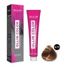 Cream-color hair Permanent Ollin Professional Color, tone 9/73 Blond Blond Brown-golden, 60 ml
