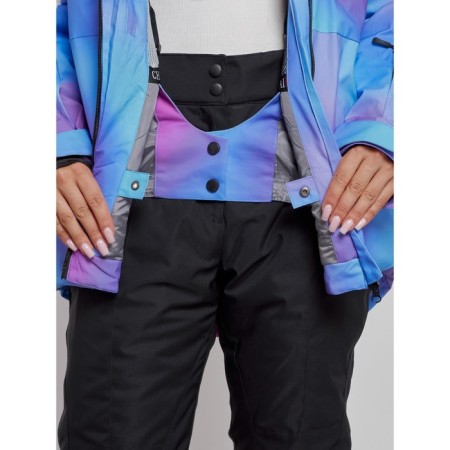 Ski costume female winter, size 46, purple color-12