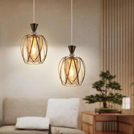 Light Bayerlux "Loerin" E27 40W gold 18x18x80 cm-8