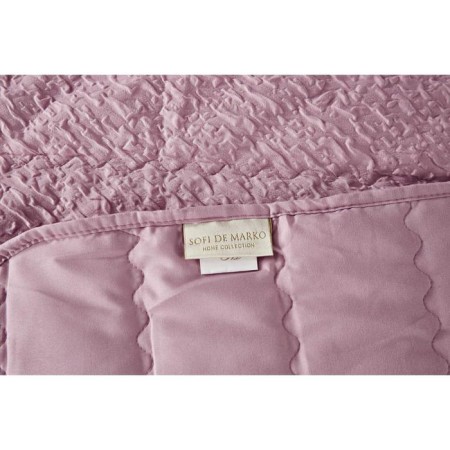 A set with a bedspread "Nadine", size 160x220 cm, 50x70 cm, color of powder-8