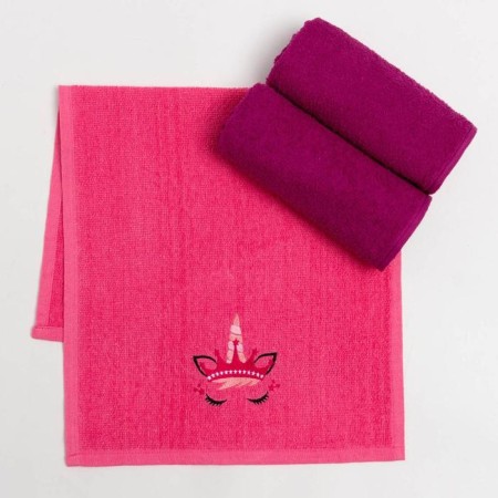 Set of towels and I "unicorrosics" 30x60 cm-3pcs, 100% cotton, 320 g/m2-1