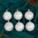 Set of balls plastic D-6 cm, 6 pcs "Northern Deer" silver