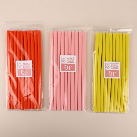Bigudi "Boomerang", D = 1 cm, 24 cm, 10 pcs, color mix-8
