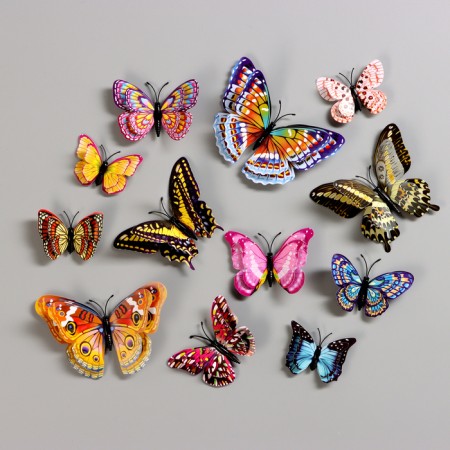 Set of interior stickers "butterflies", luminous-1