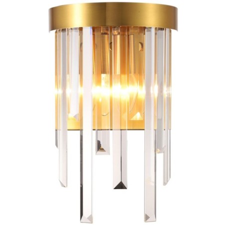 Lamp wall crystal Venecia 2XE14 40W, size 20x12x31.5 cm, bronze color-1