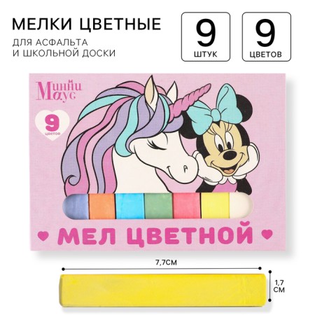 Loars of Color School 9pcs "Unicorn" Minnie Mouse and Unicorn, rectangular