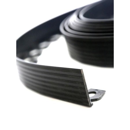 Garden plastic curb, 55 mm, black, 10 m + 30 stakes, "mango-1