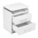 Tumbling bedside milan, 600x500x410 White diamond