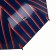 Umbrella - semiautomatic “stripes” cane, 8 knitting needles, r = 54 cm, blue/red color