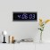 Electronic wall clock, 19 x 3 x 48 cm, blue numbers