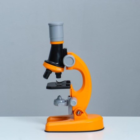 Microscope "Young Botanik" Frendering to x1200, orange, backlight-3