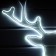 Neon figure "Deer", 70 × 59 cm, 448 LED, 220 V, glow of white