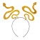 Carnival rim "snake", gold color