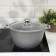Pan, 4 l, d = 26 cm, h = 14 cm, glass cover, anti -stick coating, color light marble