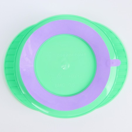 Baby deep plate on the suction cup Polly, Mix drawing, 350 ml, 19.5x16x555-3