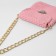A chain for a bag, with carbines, metal, flat, 29 × 19 mm, 60 cm, gold color