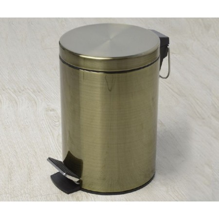 Garbage bucket Wasser Kraft, 5 l, the color of light bronze, with a microlyft-1