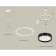 Suspended Ambrella Light, XR92031801, GX53 LED 12 W, white sand color, black